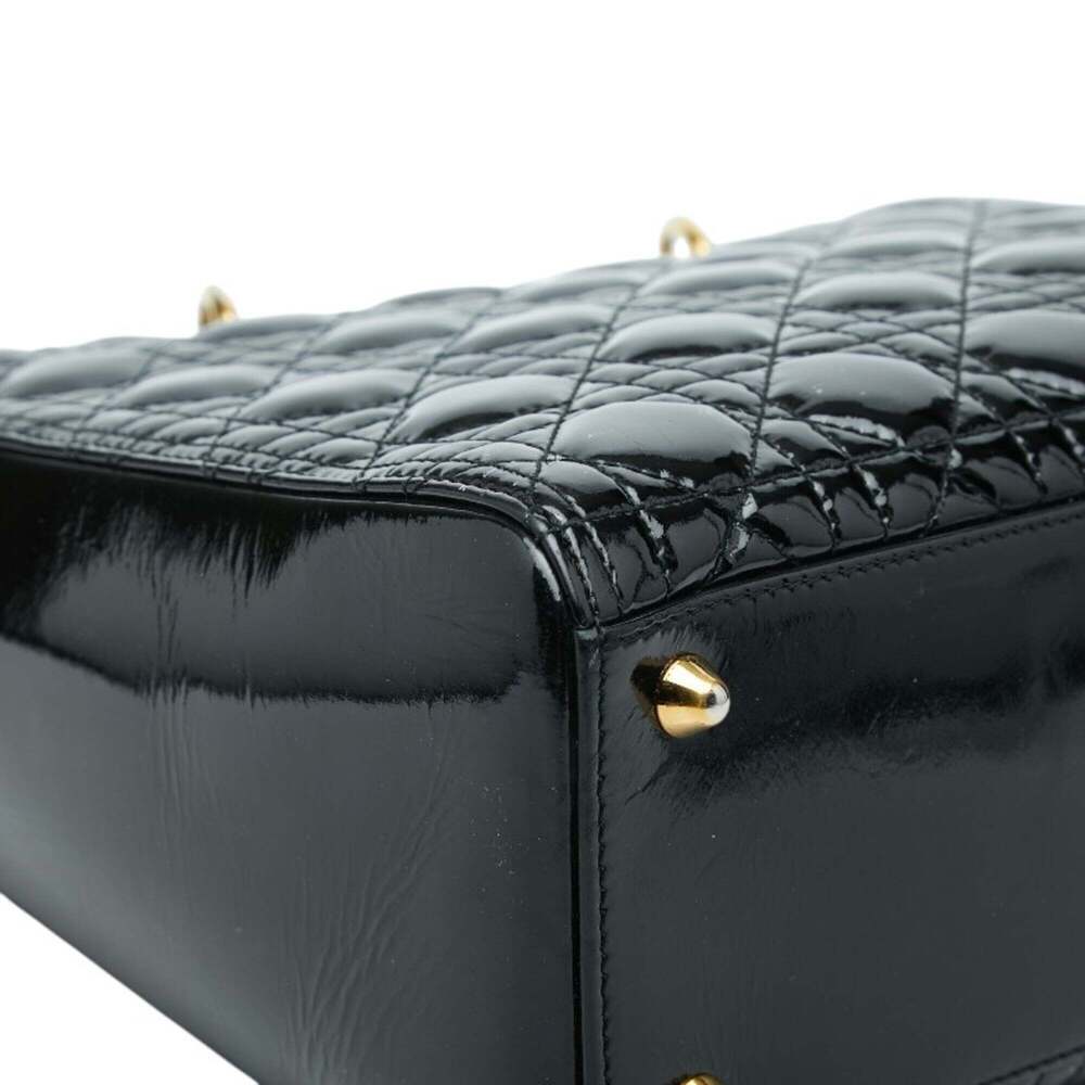 CHRISTIAN DIOR Black Leather Shoulder Bag - Picture 7 of 10